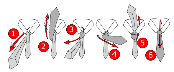 Cách thắt cà vạt nam